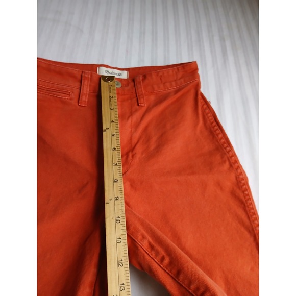 Madewell Pants 27 Slim Emmett Wide Leg Crop Cotton Stretch Boho High Rise - Picture 5 of 12
